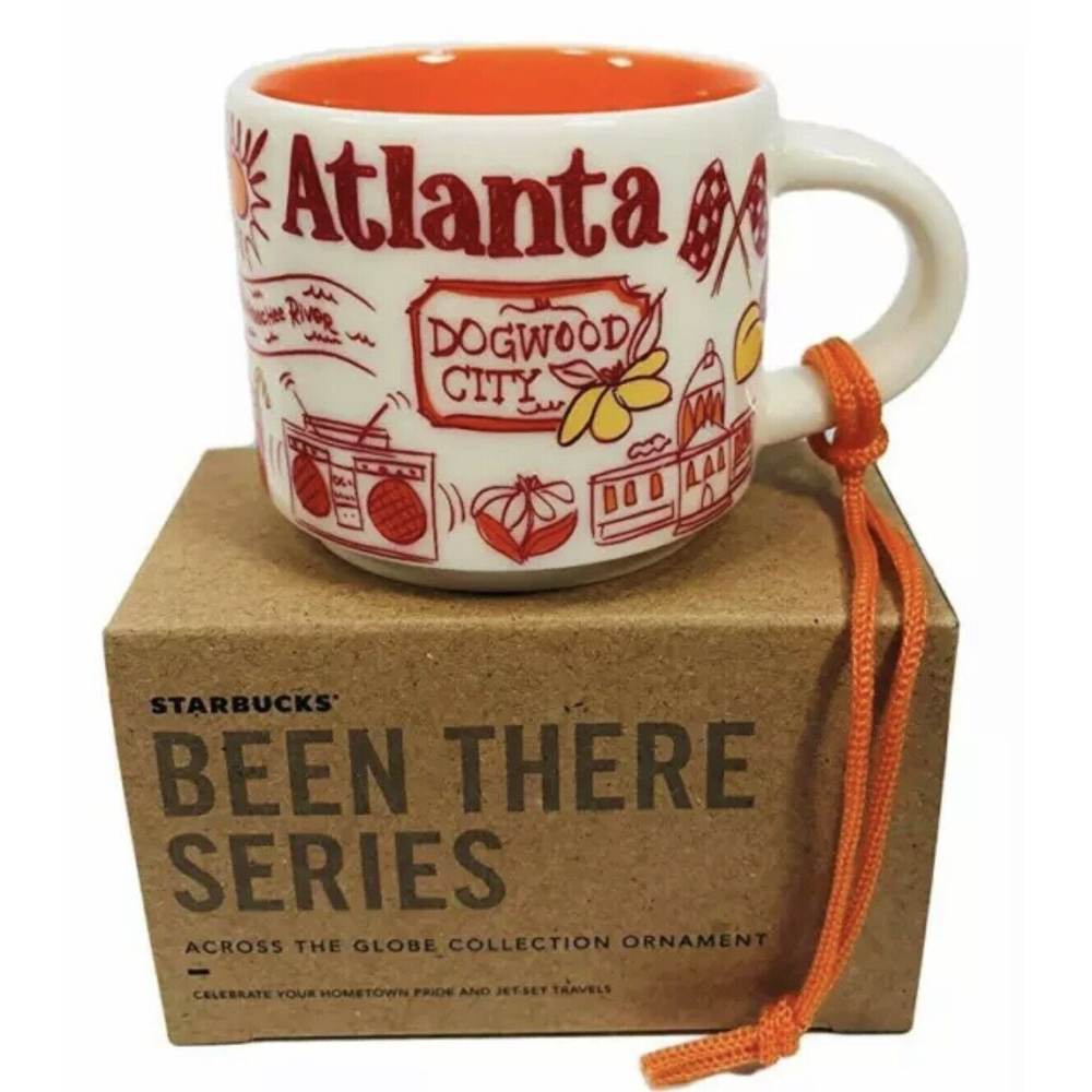 Starbucks Been There Collection Atlanta Georgia Christmas Ornament Mini Cup Mug